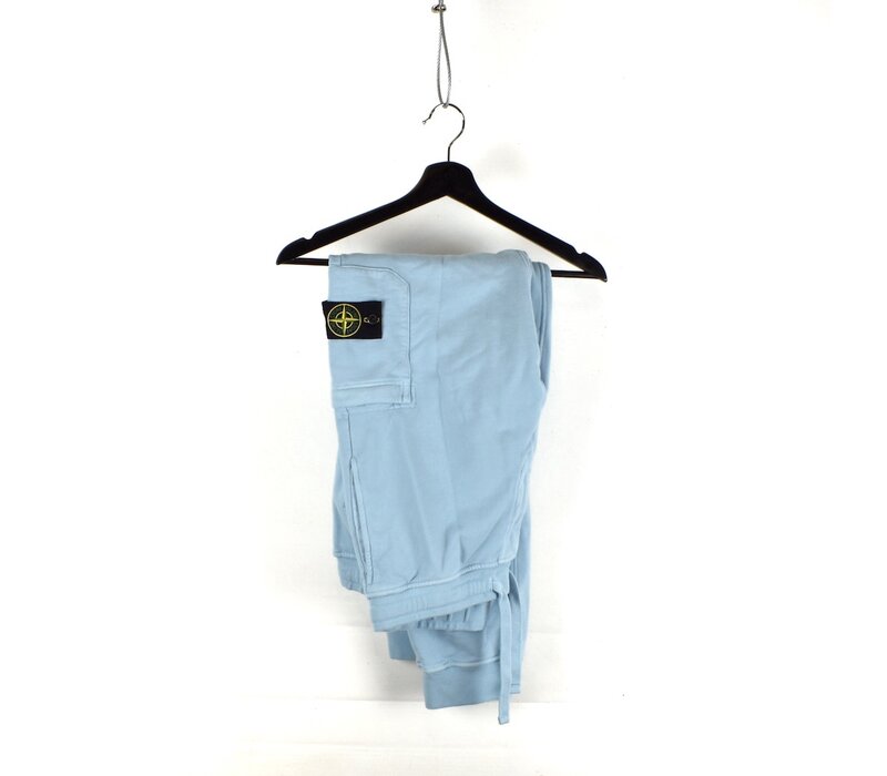 Stone Island baby blue cotton fleece sweat pants XL