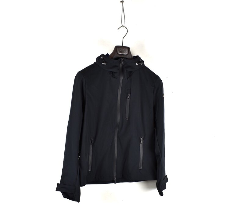 Paul & Shark re-light shell hooded softshell jacket Black