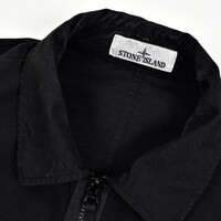 Stone Island black ripstop gd cotton overshirt L