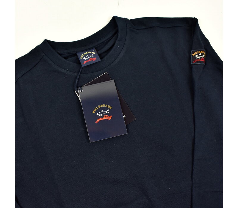 Paul & Shark heritage cotton crewneck sweatshirt Navy