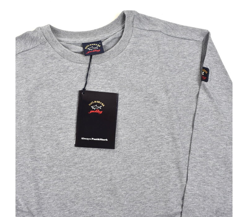 Paul & Shark heritage cotton crewneck sweatshirt Grey