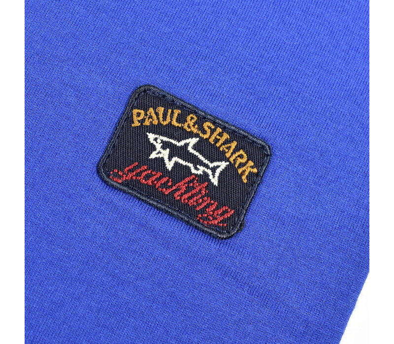 Paul & Shark heritage cotton crewneck sweatshirt Aqua Blue