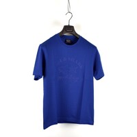 Paul & Shark cotton printed logo crewneck t-shirt Aqua Blue