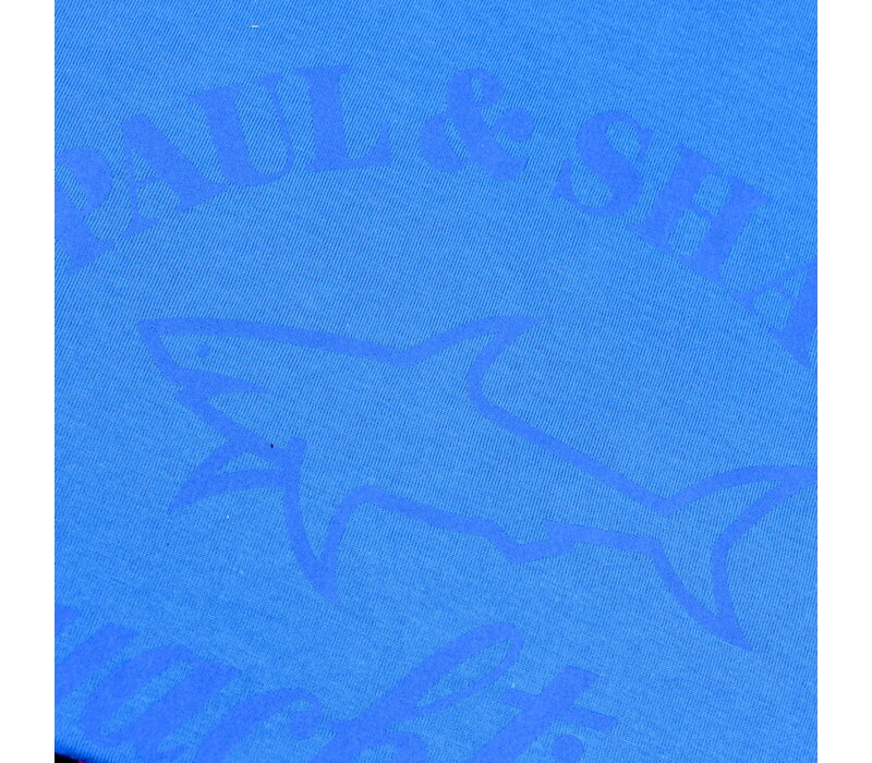 Paul & Shark cotton printed logo crewneck t-shirt Sky Blue