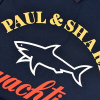 Paul & Shark cotton printed logo crewneck t-shirt Navy