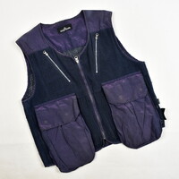 Stone Island shadow project purple tonic cotton mesh gilet M