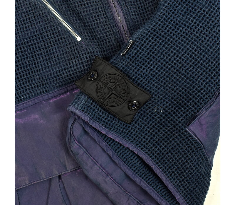 Stone Island shadow project purple tonic cotton mesh gilet M