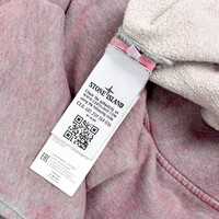 Stone Island pink dust colour treatment crew neck sweatshirt S