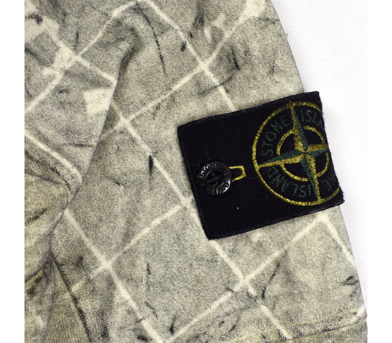 Stone Island dust colour with ghillie laser camo crew neck sweatshirt S