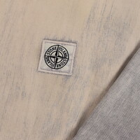 Stone Island sand cotton fleece hand brushed colour treatment crew neck sweatshirt L