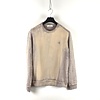 Stone Island Stone Island sand cotton fleece hand brushed colour treatment crew neck sweatshirt L