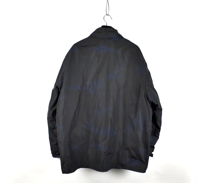 Massimo Osti Production navy black camo nylon ripstop field jacket 54