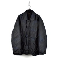 Massimo Osti Production navy black camo nylon ripstop field jacket 54