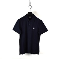 C.P. Company stretch piquet ss polo shirt Navy