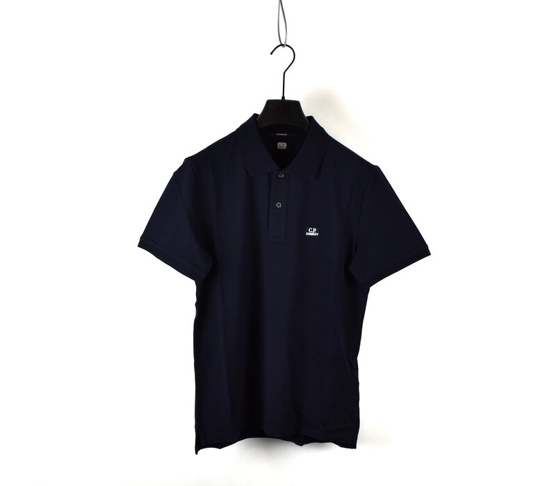 C.P. Company stretch piquet ss polo shirt Navy