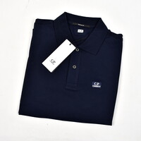 C.P. Company stretch piquet ss polo shirt Navy