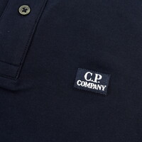 C.P. Company stretch piquet ss polo shirt Navy