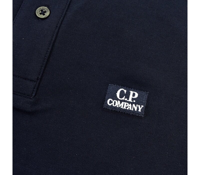 C.P. Company stretch piquet ss polo shirt Navy