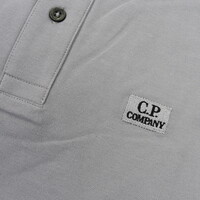 C.P. Company stretch piquet ss polo shirt Grey