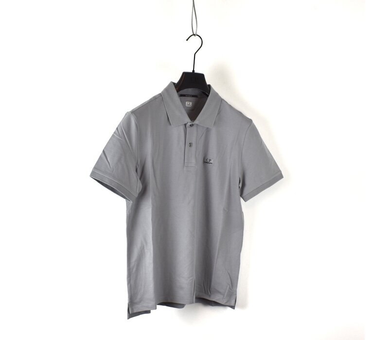 C.P. Company stretch piquet ss polo shirt Grey