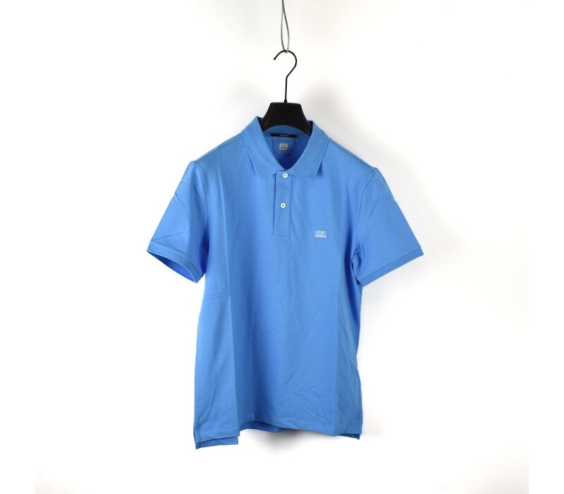 C.P. Company stretch piquet ss polo shirt Blue