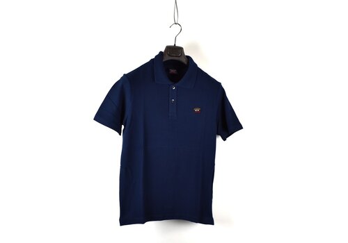 Paul & Shark Paul & Shark cotton pique heritage badge polo shirt Navy