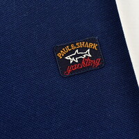 Paul & Shark cotton pique heritage badge polo shirt Navy