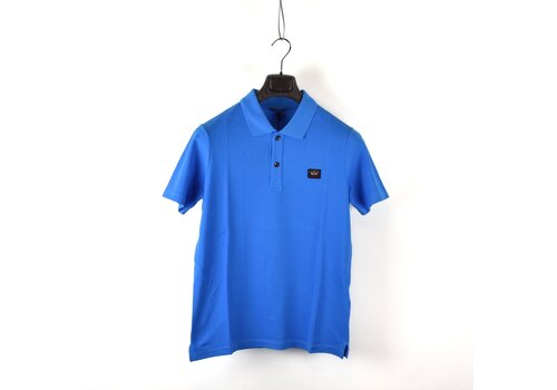 Paul & Shark Paul & Shark cotton pique heritage badge polo shirt Sea Blue