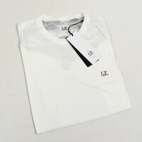 C.P. Company jersey 30/1 goggle hood print crew t-shirt Off White