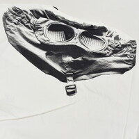 C.P. Company jersey 30/1 goggle hood print crew t-shirt Off White