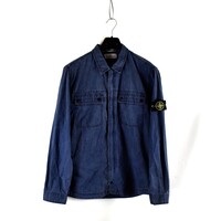 Stone Island navy tinto old cotton overshirt jacket XL