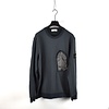 Stone Island grey fleece cotton lamy flock chest pocket crew neck sweatshirt XXL