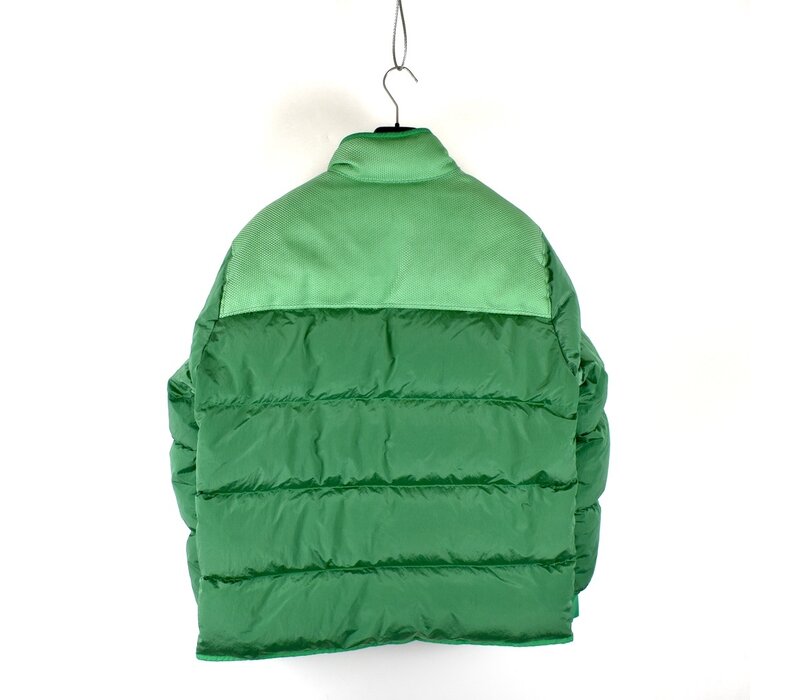 Stone Island green modified panama 6/3 nylon mix fabrics down-tc jacket L