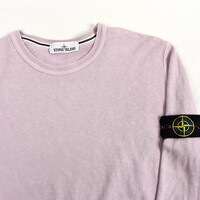 Stone Island pink cotton crew neck knit L