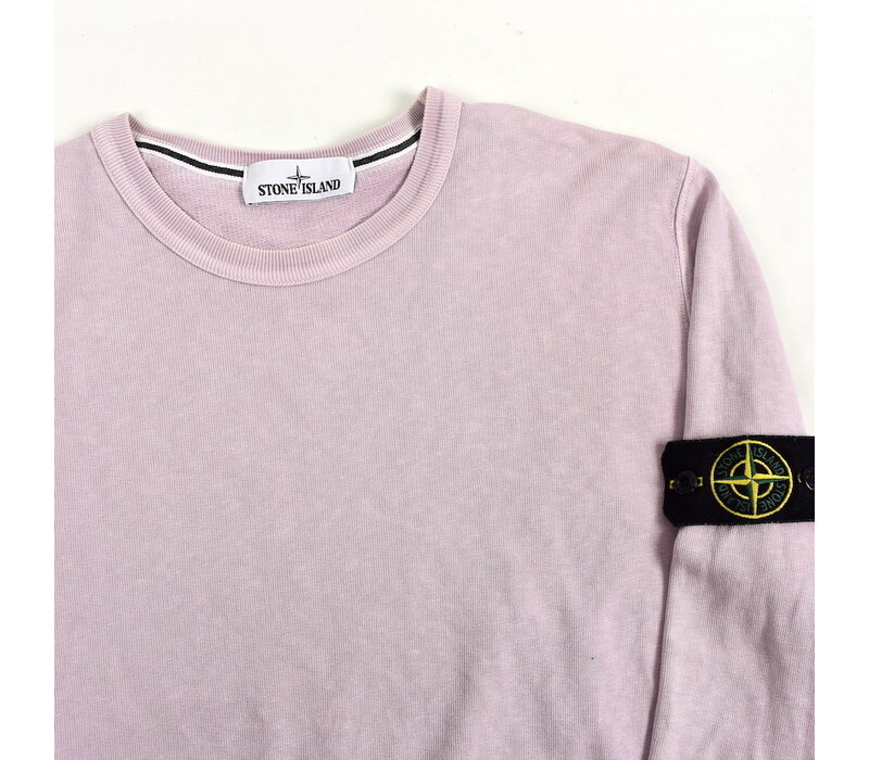 Stone Island pink cotton crew neck knit L