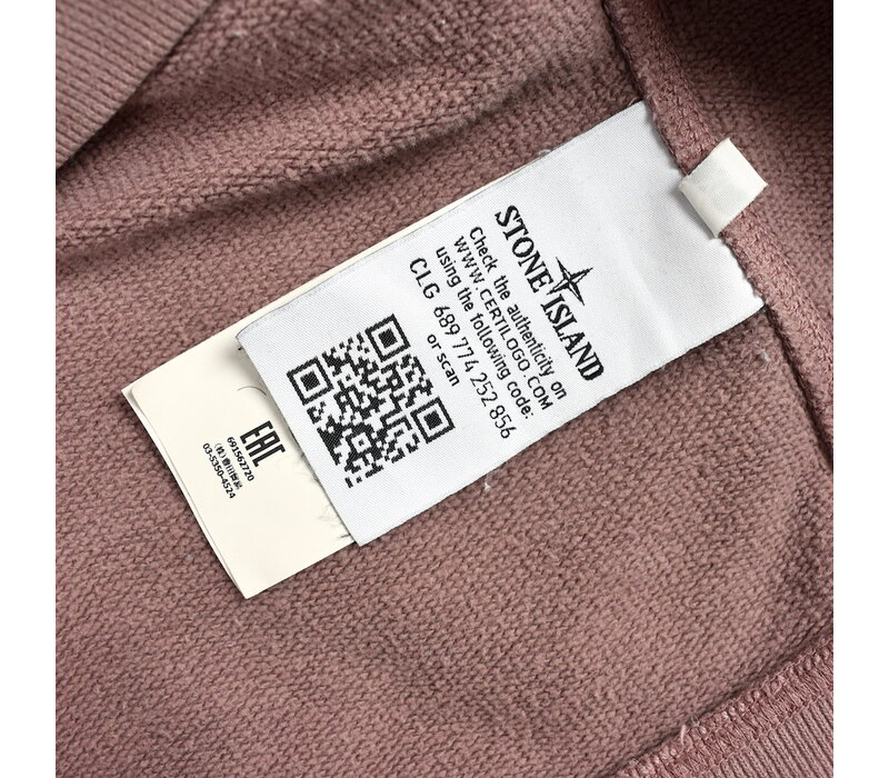 Stone Island pink cotton crew neck knit XL