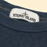 Stone Island navy tinto old cotton crew neck sweatshirt L