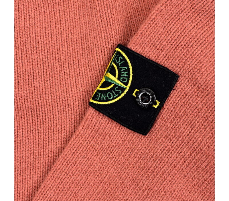 Stone Island rust orange wool crew neck knit L