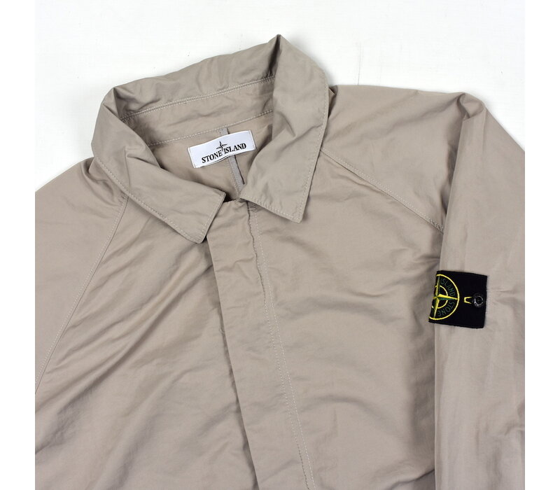 Stone Island beige hyper dense nylon raso car coat XXL