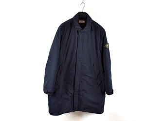 Stone Island navy micro twill primaloft lined trench coat XXL Archivio85