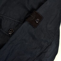 Stone Island navy ghost piece cotton nylon tela overshirt XL