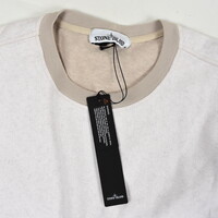 Stone Island off white tela placcata crew neck multi pocket sweatshirt XL