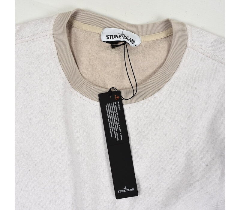 Stone Island off white tela placcata crew neck multi pocket sweatshirt XL