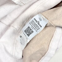 Stone Island off white tela placcata crew neck multi pocket sweatshirt XL