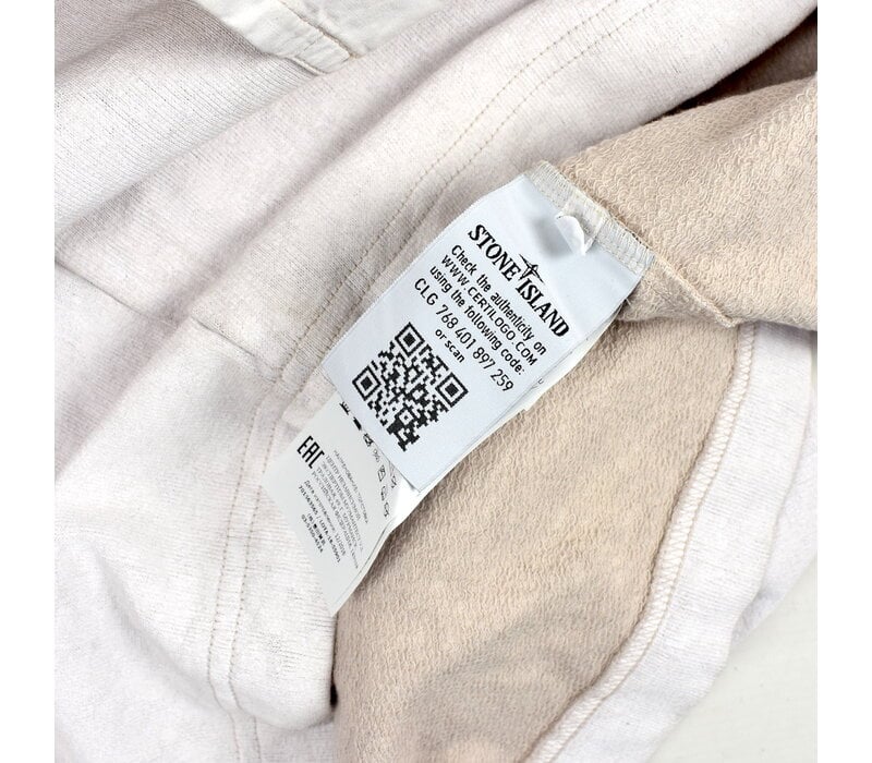 Stone Island off white tela placcata crew neck multi pocket sweatshirt XL