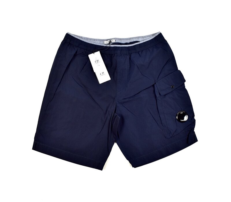 C.P. Company chrome nylon lens pocket cargo short Total eclipse navy