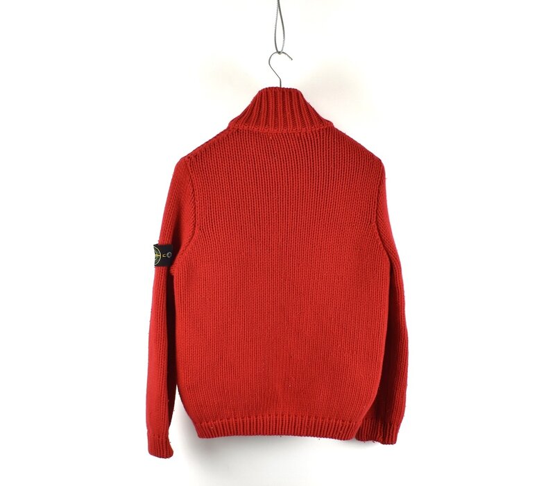Stone Island red wool detachable liner presidents knit M