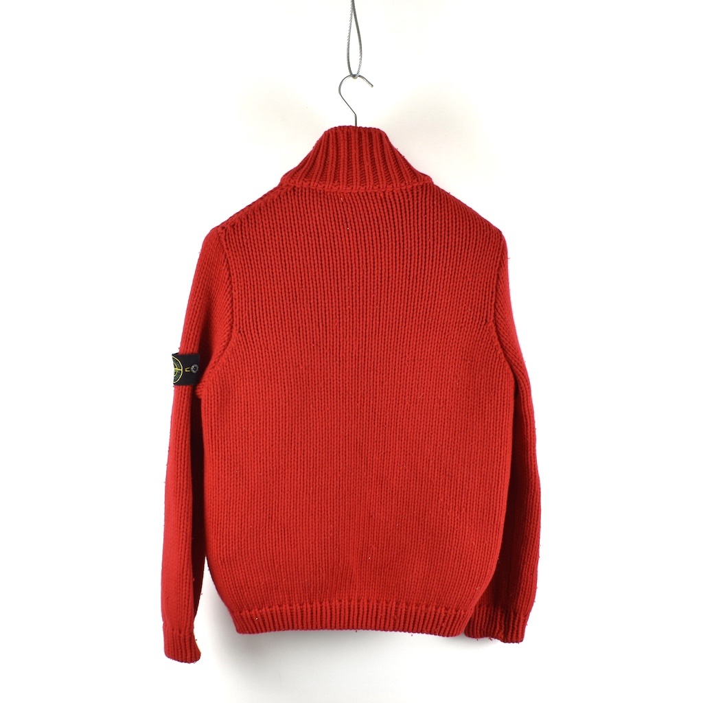 Stone Island red wool detachable liner presidents knit M Stone Island red wool detachable liner presidents knit M