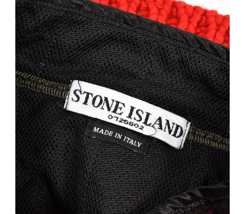 Stone Island red wool detachable liner presidents knit M