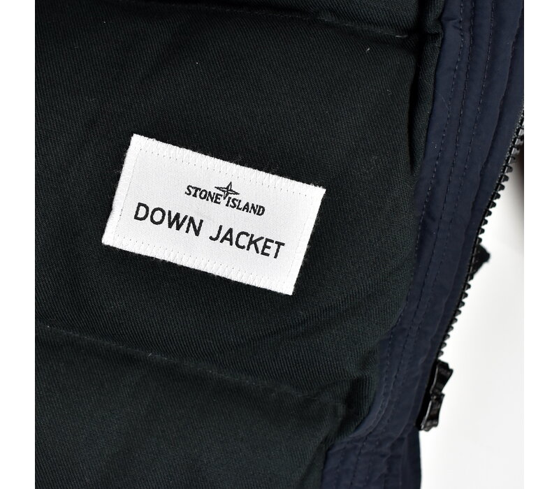 Stone Island junior navy micro reps hooded parka age 12